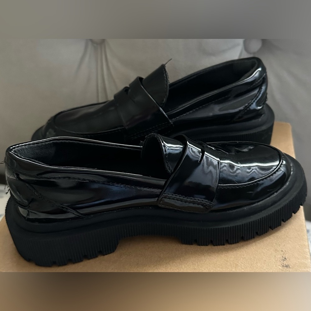 ZARA Girls Black Loafers Size 30 (US 12-12.5)
